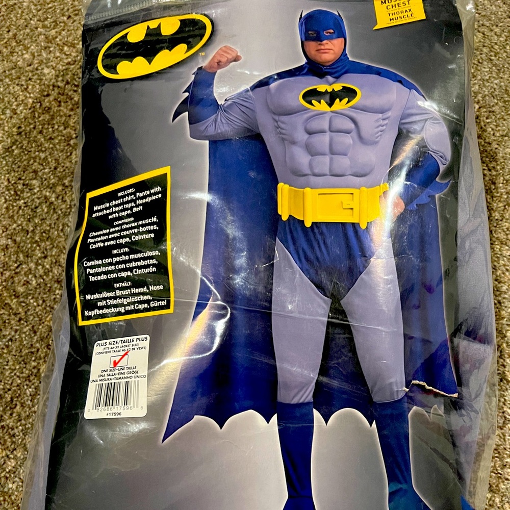 Batman Costume (Fits 46-52 Jacket Size)